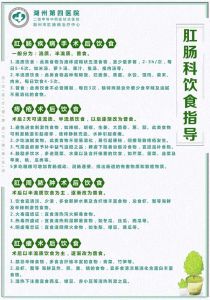 肛腸科飲食指導